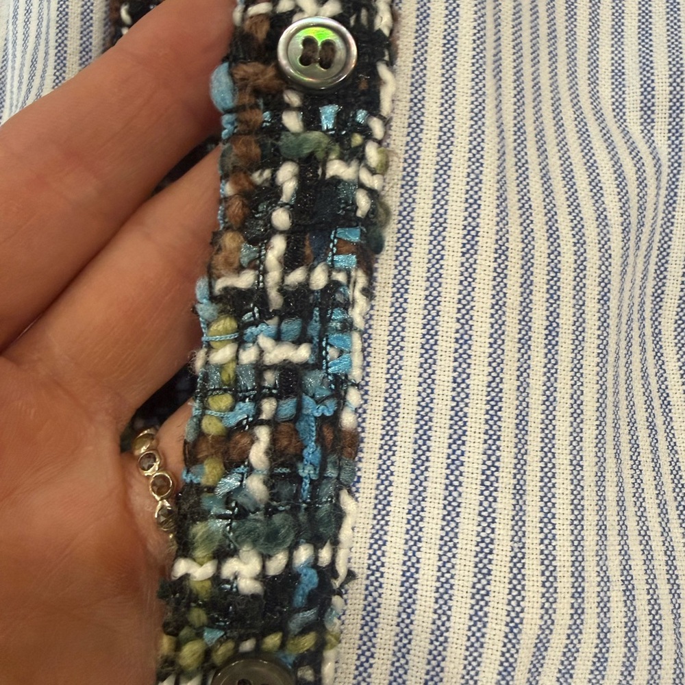 Zara Basics Tweed Button Down - Picture 8 of 13